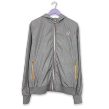 Veste K Way Grise Avec Zip Et