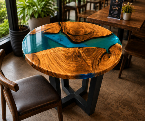 Table basse bistrot bois - de,