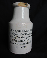 ANCIEN POT à MOUTARDE MAILLE