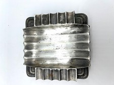 Cendrier Art Déco métal argenté BEZAULT Frères RIV France 1930 industriel