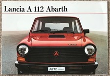 LANCIA A112 ABARTH Car Sales Brochure  AUG 1981 #A2.30 GERMAN TEXT