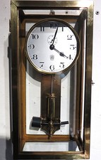 Unique pendule murale ATO dans cage de verre electric clock (no bulle, brillié)