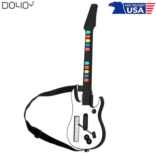 White gaming guitar controller - white,