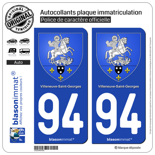 Blasonimmat plaque auto - , 94