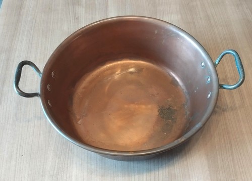Bassine cuivre confiture - bassine, à