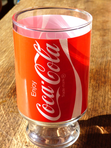 Vase verre coca cola - coca, objet