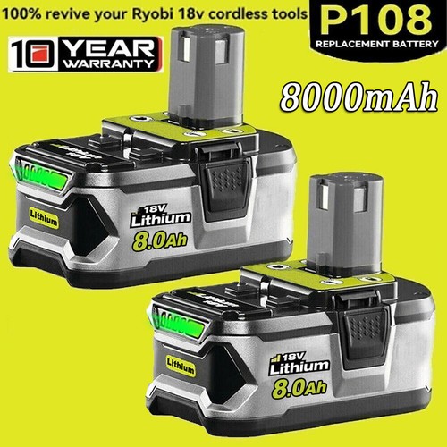18v 0ah pour ryobi - 8,0ah,