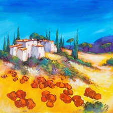 Grande toile peinte par Nolac