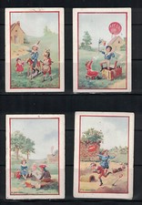 4 CARTES CHROMOS, ANCIENS.