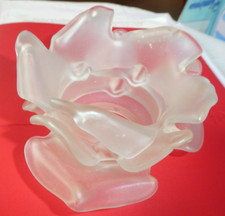 TULIP GLASS PASTE SHAPED WHITE ROSE PETALS SCONCE CHANDELIER LAMP (2