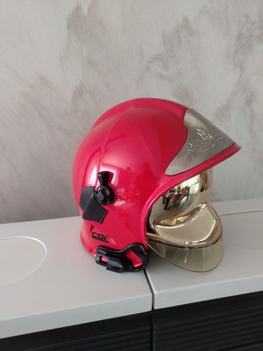 Casque pompier rouge - casque, f1