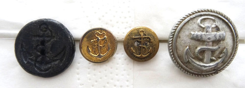 Lot boutons anciens marine - boutons,