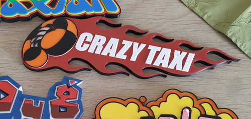 Enseigne crazy taxi fixer - crazy,