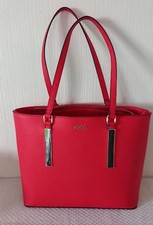 Sac à main cuir rouge "SOCO"