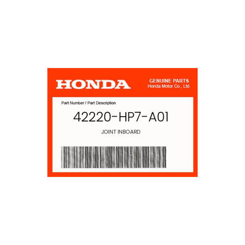 Honda genuine joint - honda,