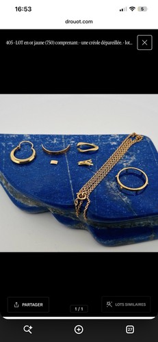 Lot bijoux 18k 750 - lot,