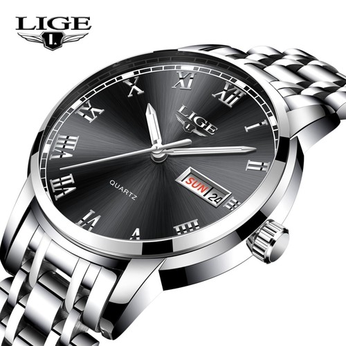 Lige montre bracelet acier - -,