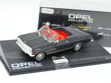 Ixo Presse 1/43 - 1963 Opel Rekord A Cabriolet Noire