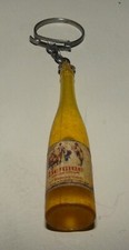 Grand Vin Beaune Bottle Keychain - Rare Vintage Advertising Item REF 1134