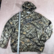 Mountain Dew Lost Camo Apparel By Powertex Men’s Hunting Hooded Pullover XXL