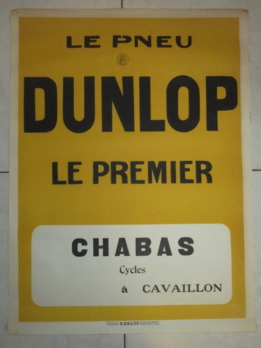 Affiche ancienne pneu - le,