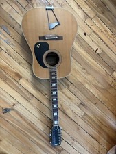 Aria 6814 Guitare 12-string w/hard case 1970 Good Condition Missing Strings