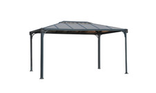 Tonnelle autoportante ouverte MARTINIQUE 3600, alu et polycarbonate, PALRAM