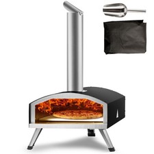 VEVOR Four à Pizza Portable Four à Bois et Charbon de Bois Extérieur 305 mm BBQ