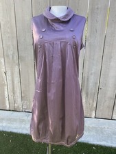 Skunkfunk SKFK Sleeveless Purple Collared Dress Size 3