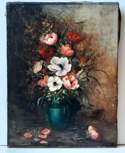 Tableau ancien nature morte - tableau,