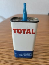Ancienne burette bidon huile TOTAL garage petit mécanisme et domestiques 