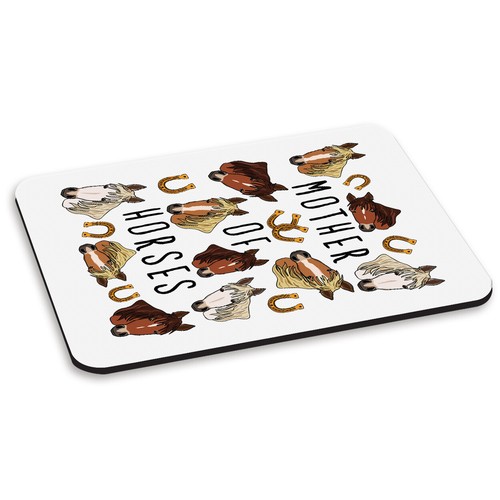 Mère chevaux tapis - tapis, souris