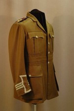 WWII British Army Officer’s Khaki Service Dress Jacket –Reproduction –Hand Tailo