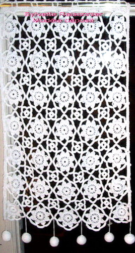 Rideau crochet fait - rideau,