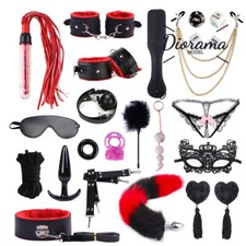 23PCS Leather Adult Bindingd Set Sexy Couple Love Game BDSM Restraint Flirt Toy