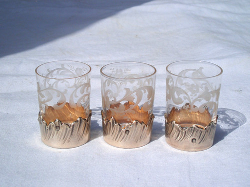 Verres liqueur anciens en - verres, à