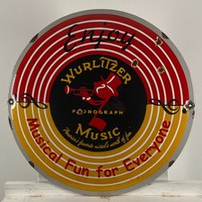 Plaque émaillée Wurlitzer -