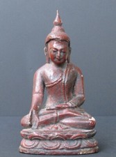 Bouddha en Bois laqué
