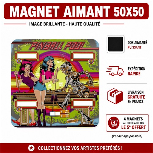 Magnet pinball pool - pinball, gottlieb