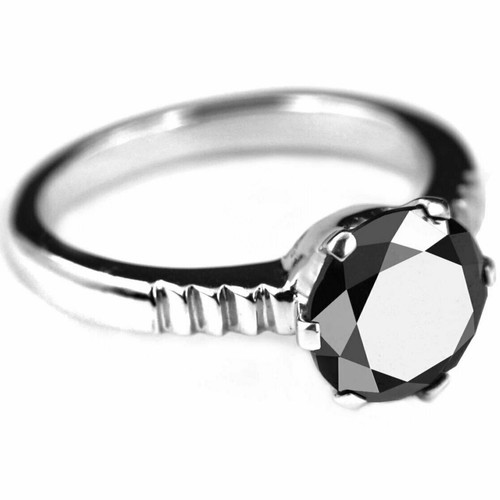 Bague diamant noir ct - noir,