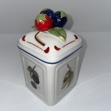 VILLEROY BOCH COTTAGE CHARM TINY CANISTER OR JAM JAR PRE-OWNED EXC. CONDITION