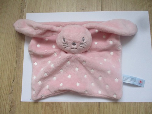 Doudou plat carré - , lapin
