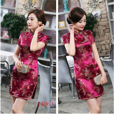 Robe Qipao Banquet En Satin De