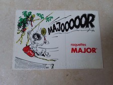Antique Mjor Tennis Rope Technifiber Racket Sticker