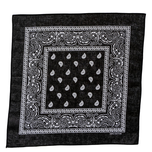 Noir bandana cachemire tissu - bandana,