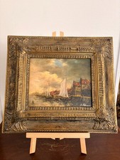 Ancien Huile Panneau Bois