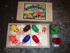 Vintage jeu société LE COCHON QUI RIT 6 joueurs complet-jetons & pièces rechange