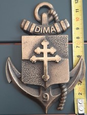 Plaque bronze 9° DIMA vintage
