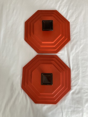 Lot patères murale orange - 2,