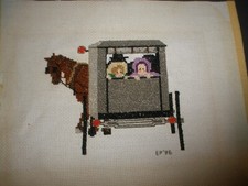 Finished Cross Stitch Amish